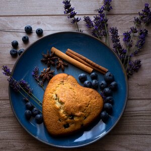 Blueberries lavender spices photo