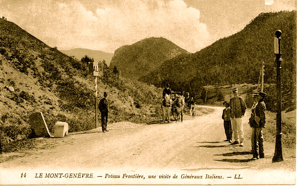 Col du Mont Genèvre Poteau frontière