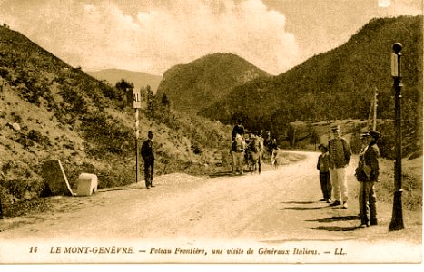 Col du Mont Genèvre Poteau frontière