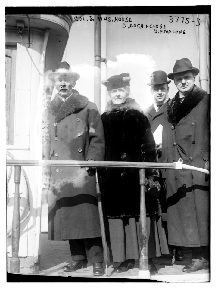 Col. & Mrs. House; G. Auchincloss; D.F. Malone LCCN2014701120