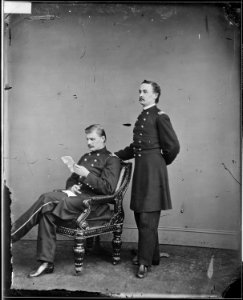 Col. Andrew K. Long and another officer, Maj. Robert Morrow - NARA - 525400