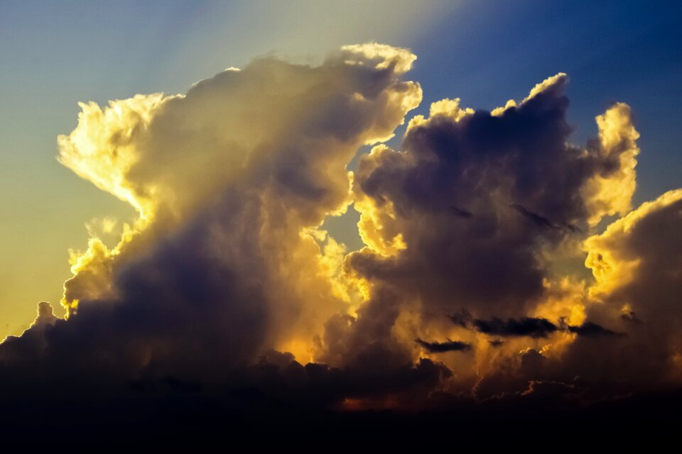 Afternoon cloudy autumn