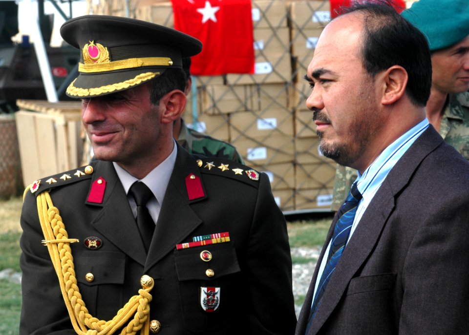 Col. Can Bolat poses with Minister Baz Mohammed Jawhari (4699939030)