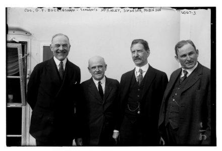 Col. G.F. Buckingham - Senators McKinley, Swanson, Robinson LCCN2014716550