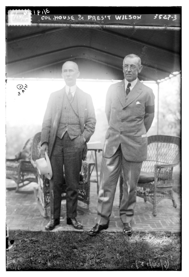 Col. House and Pres't (i.e., President) Wilson LCCN2014699327