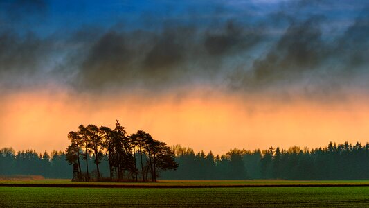 Landscape sky forest photo