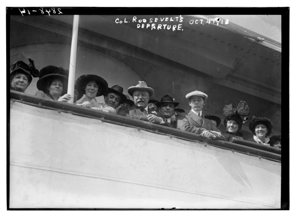 Col. Roosevelt on S.S. VANDYCK - departure 10-4-13 LCCN2014694407