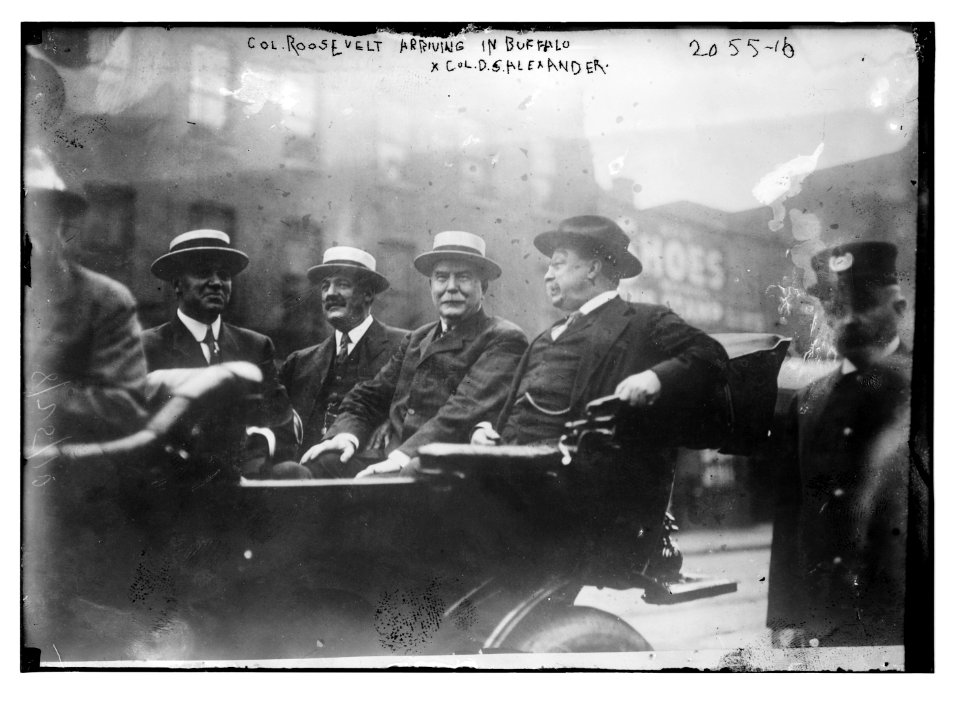 Col. Roosevelt arriving in Buffalo. Col. D.S. Alexander LCCN2014688339