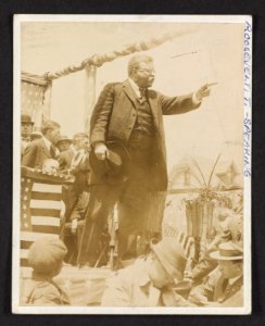 Col. Roosevelt on his tour thru New Jersey before the convention - Underwood & Underwood. LCCN2009633789