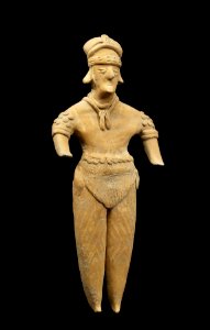Colima - One of Four Figures, Standing Female - Walters 200920601 - Three Quarter Right