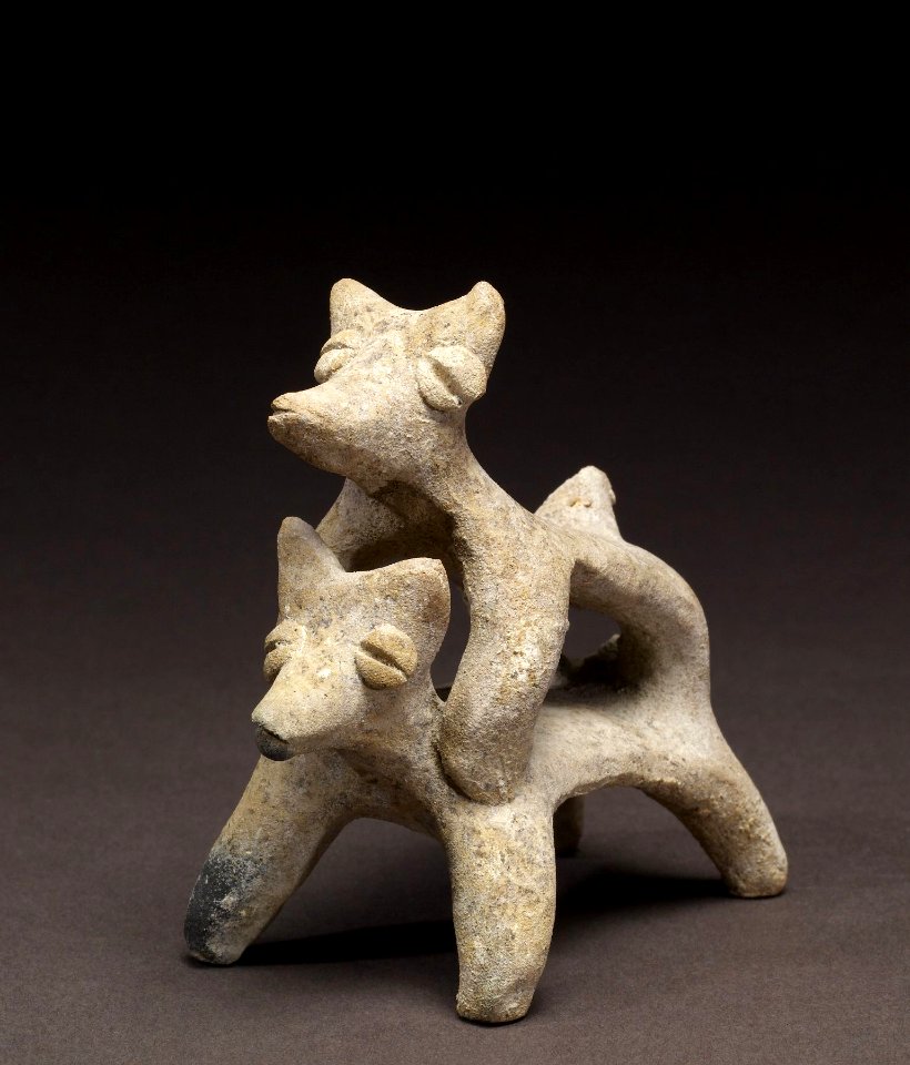 Colima - Group of Figurines and Architectural Model - Walters 20092033 - Three Quarter Front