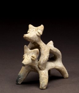 Colima - Group of Figurines and Architectural Model - Walters 20092033 - Three Quarter Front