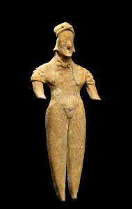 Colima - One of Four Figures, Standing Female - Walters 200920603 - Three Quarter Right