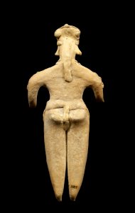 Colima - One of Four Figures, Standing Female - Walters 200920601 - Back