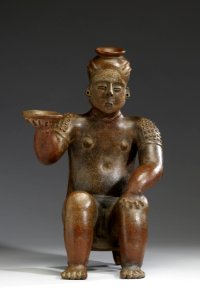 Colima - Seated Female Figure - Walters 20092053