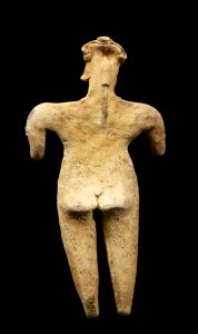 Colima - One of Four Figures, Standing Female - Walters 200920602 - Back