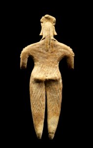 Colima - One of Four Figures, Standing Female - Walters 200920603 - Back