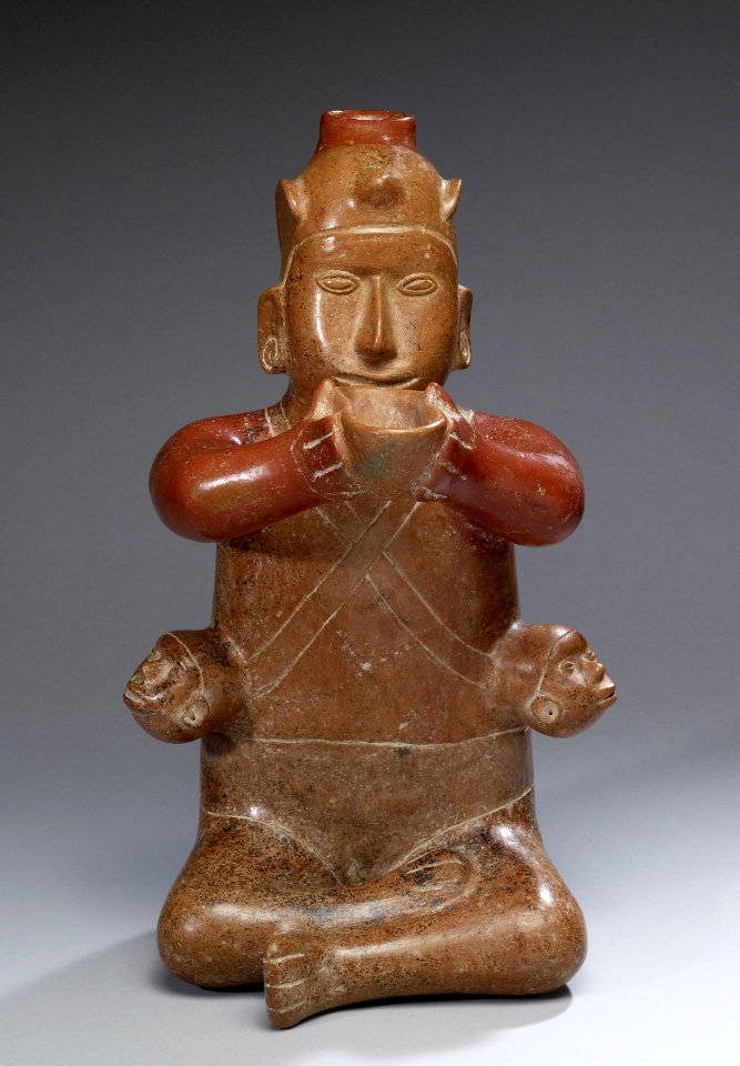 Colima - Seated Male with Trophy Heads - Walters 20092010