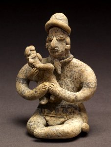 Colima - Group of Figurines and Architectural Model - Walters 20092033 - Three Quarter Front (2)