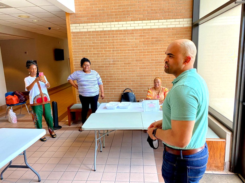 Colin Allred at Hamilton Park United Methodist Church - 2020 01