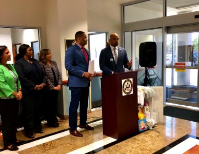 Colin Allred and Marc Veasey introduce maternity bill - 2019 02