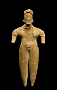 Colima - One of Four Figures, Standing Female - Walters 200920603