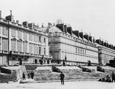 Collard, August Hippolite - Schützengraben in einem Winkel der Rue de Rivoli (Zeno Fotografie)