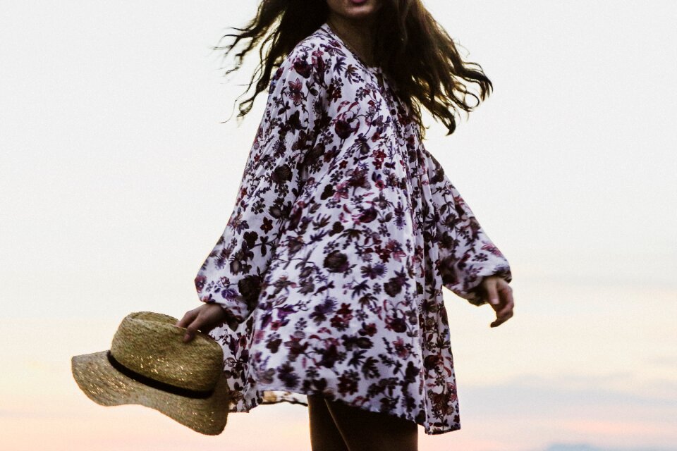 Fashion flowers hat