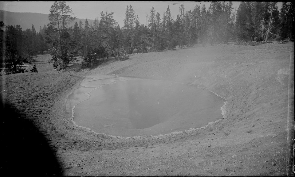 Black sand pool, upper basin of the Yellowstone. Yellowstone National Park. - NARA - 517029