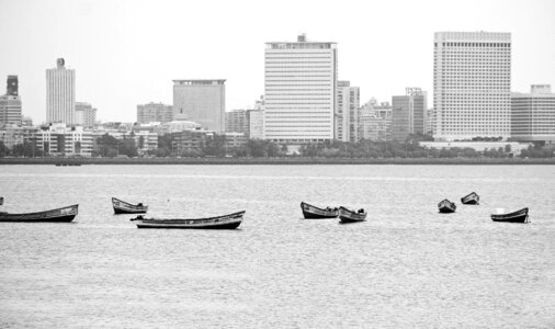 Black and white sea water