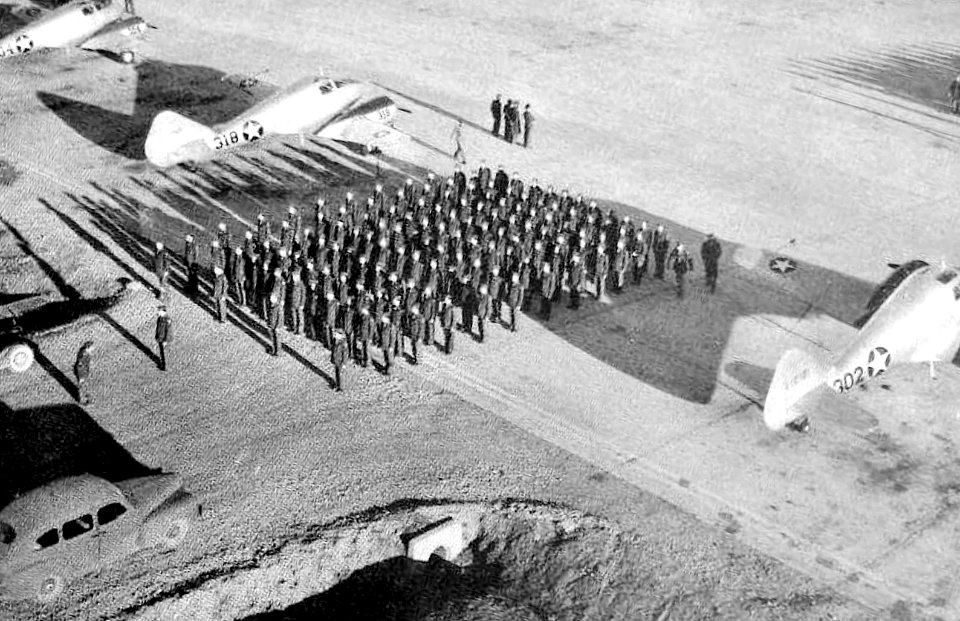 Blackland Army Airfield Flying Cadets in Formation