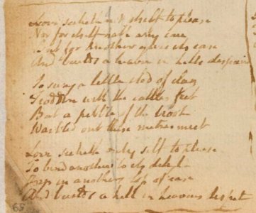 Blake manuscript - Love seeketh not itself to please