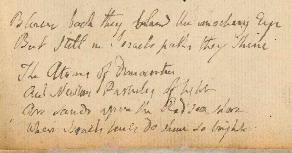Blake manuscript - Notebook 1800 - 04b Mock on Mock on Viltaire Rousseau