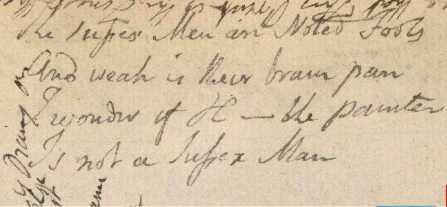 Blake manuscript - Notebook 1808 - 06 The Sussex Men are Noted Fools