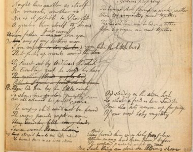 Blake manuscript - Notebook 35 - Nought loves another as itself