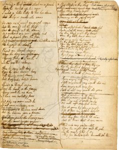 Blake manuscript - Notebook - page 114 rev