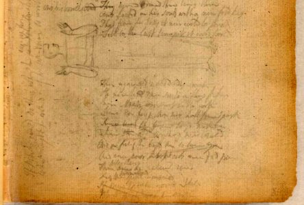 Blake manuscript - Notebook 61b - When Klopstock England defied