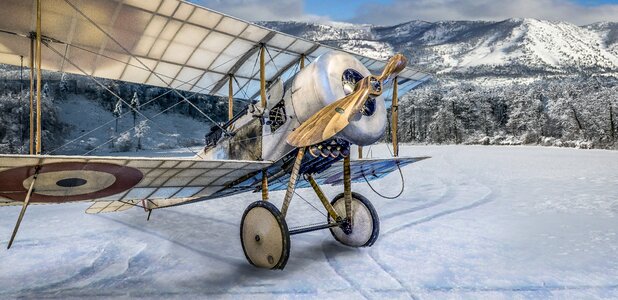 Air bi-plane aeroplane photo