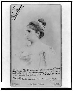 Blanche Marchesi, head-and-shoulders portrait, facing left) - Benque, Paris LCCN2002706927