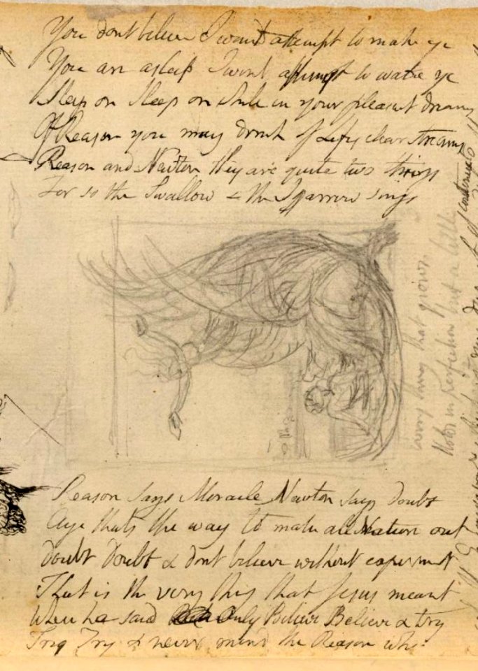 Blake manuscript - Notebook 1808 - 02 You dont believe I wont atempt to make ye
