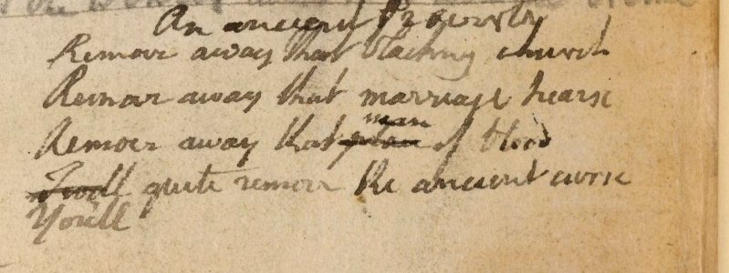 Blake manuscript - Notebook 33 - An ancient Proverb