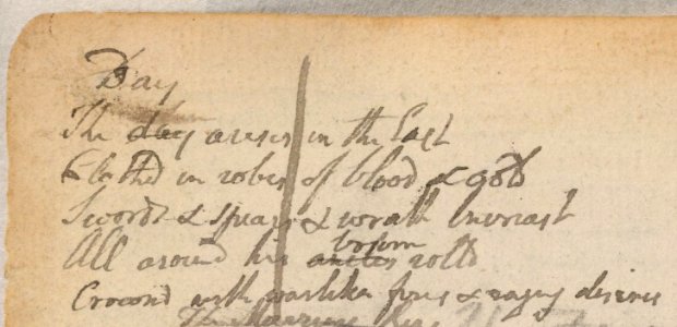 Blake manuscript - Notebook 37 - Day