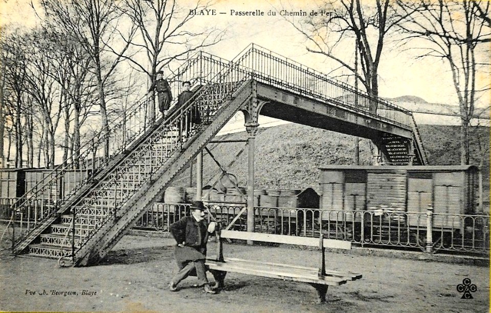 Blaye - Passerelle du chemin de fer