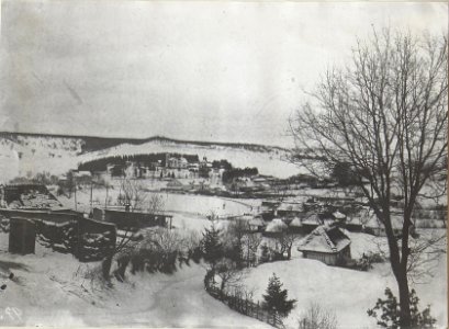 Blick auf Demnia (im Schnee) nördl.Podwysokie. (BildID 15727747)