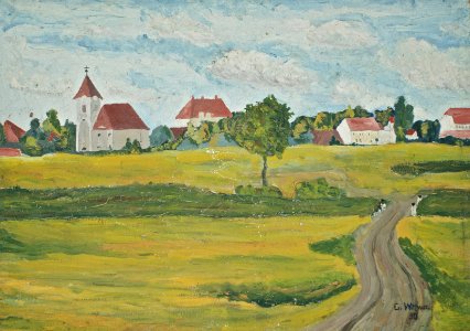 Blick auf Glogau-Fröbel (Wróblin Głogowski)