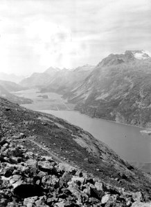 Blick durchs Oberengadin Richtung Maloja - CH-BAR - 3241560
