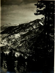 Blick gegen Saifnitz nach Tarvis. Stpkt, Lomek. (24-4. 1917.) (BildID 15500085)