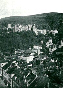 Blick Heiliggeistkirche Heidelberger Schloss (Karl Pfaff) 1900