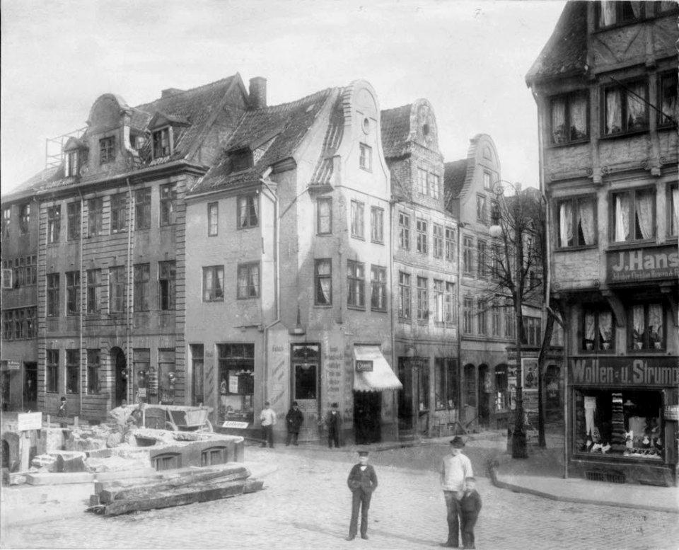 Blick in die Flämische Straße (Kiel 44.617)