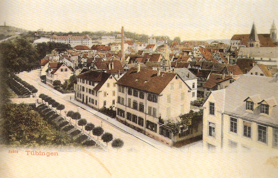Blick mit der Grabenstraße im Vordergrund (PK Gebr. Metz ca.1906 TPk061)